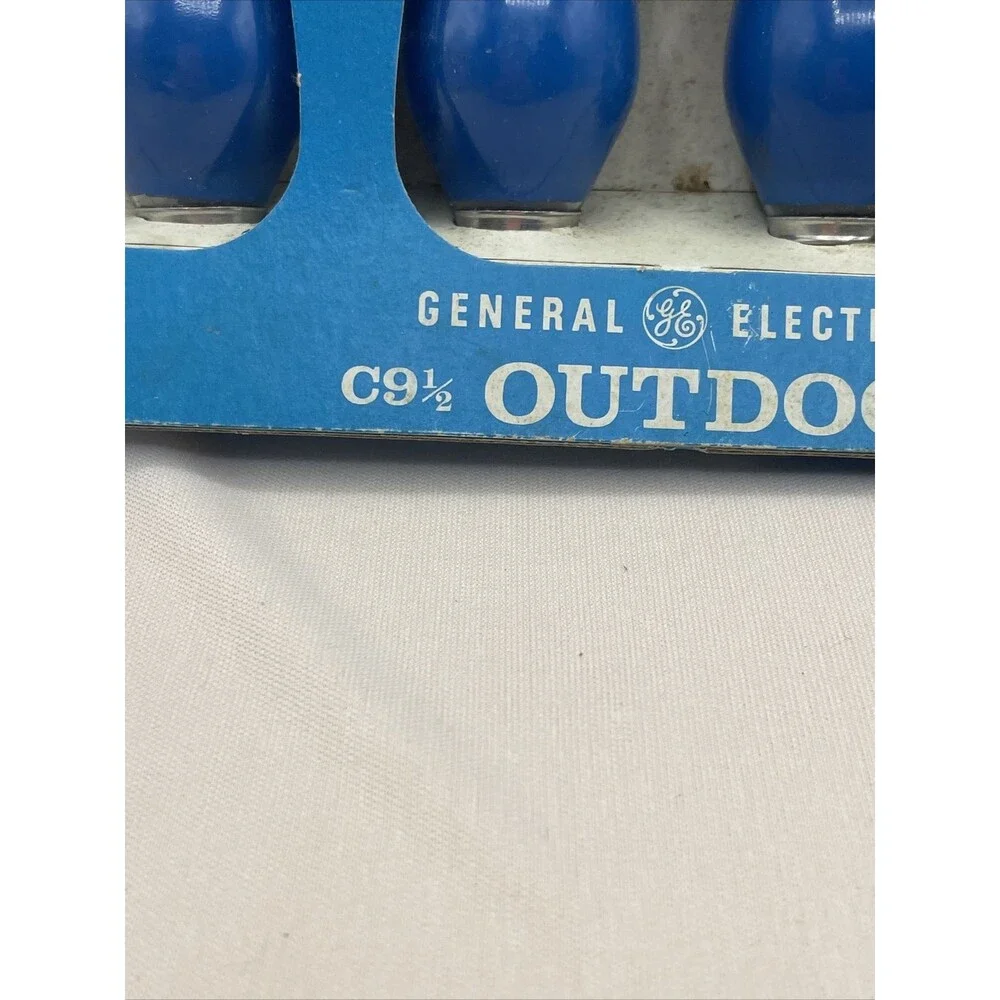 Vintage GE C 9.5 Blue Replacement Bulbs Christmas Lamps Holiday Lights